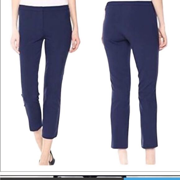 Theory Skinny Becker Pant in Blk Cherry - Picture 8 of 8